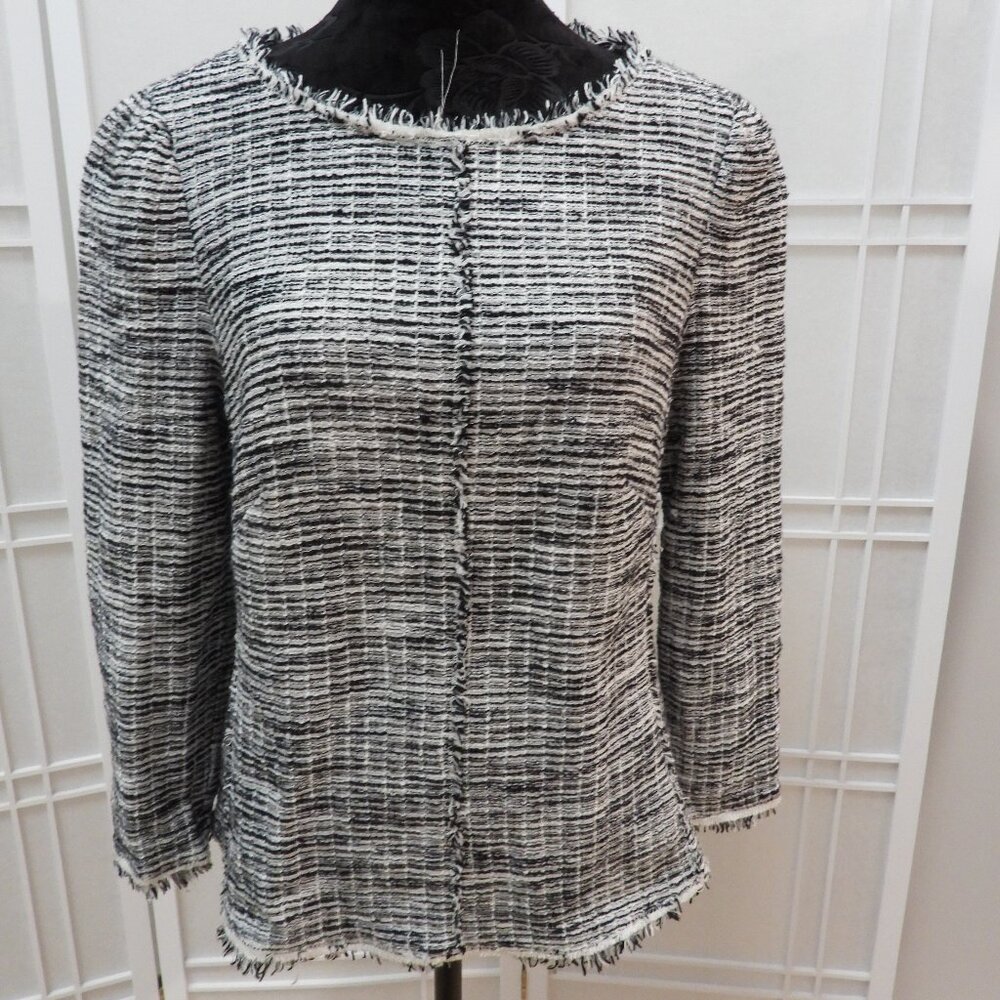 Rebecca Taylor Boucle Tweed Top, Sz 10